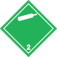 HAZ100 - GHS Label - Gases Under Pressure Hazard Hazard