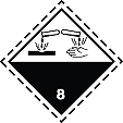 HAZ124 - GHS Label - Corrosive Hazard