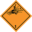 HAZ84 - GHS Label - Explosive Hazard 1