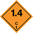 HAZ88 - GHS Label - Explosive Hazard 1.4 C