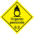 HAZ07 - IMDG Label - Oxidising Peroxide 5.2