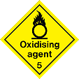 HAZ21 - IMDG Label - Oxidising Agent 5