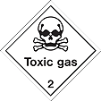 HAZ44 - IMDG Label - Toxic Gas 2