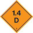 HAZ51 - IMDG Label - Explosive 1.4 D