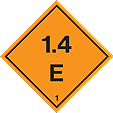 HAZ52 - IMDG Label - Explosive 1.4 E