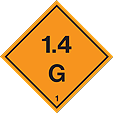 HAZ53 - IMDG Label - Explosive 1.4 G
