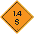 HAZ54 - IMDG Label - Explosive 1.4 S