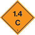 HAZ59 - IMDG Label - Explosive 1.4 C
