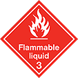 HAZ70 - IMDG Label - Flammable Liquid 3