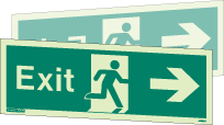 405DST - Double-Sided Exit Signs