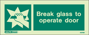 4075M - Jalite break glass to operate door