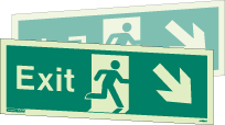 448DST - Double-Sided Exit Signs