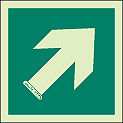 4870C - Jalite Escape route arrow  - IMPA Code: 33.4421 - ISSA Code: 47.544.21