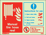6395D - Jalite Manual Fire Hose Reel Sign