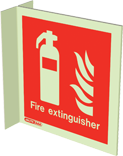 6490FS15 - Jalite Fire Extinguisher Location Sign