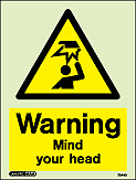 7044D - Jalite Warning Mind your head - IMPA Code: 33.7570 - ISSA Code: 47.575.70