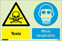 7461DD - Jalite Warning Toxic Wear respirator