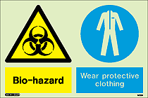 7472DD - Jalite Warning Bio-hazard Wear protective clothing