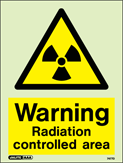 7477D - Jalite Warning Radiation controlled area